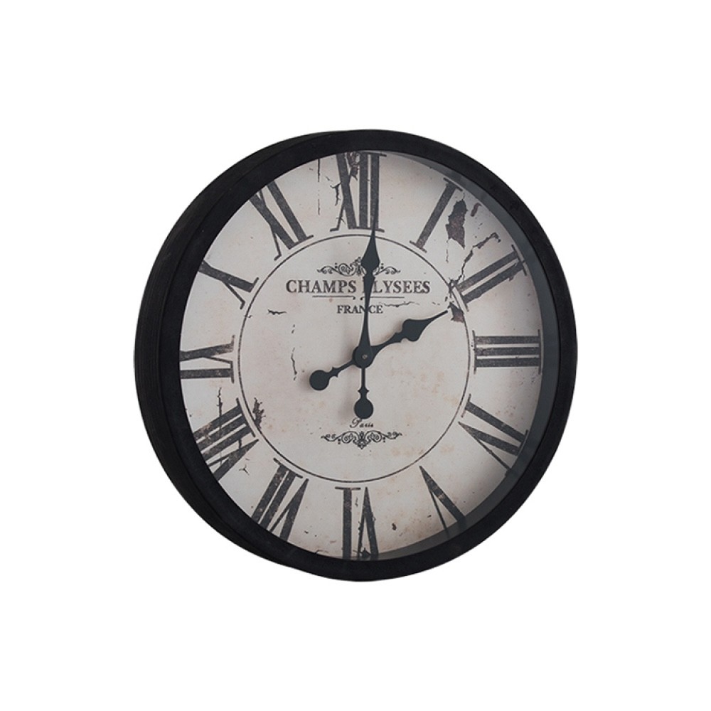 Roman Numerals Pearl Time Round - Wall Clocks