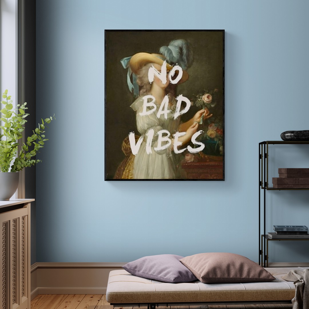 No Bad Vibes - Kanvas Tablolar