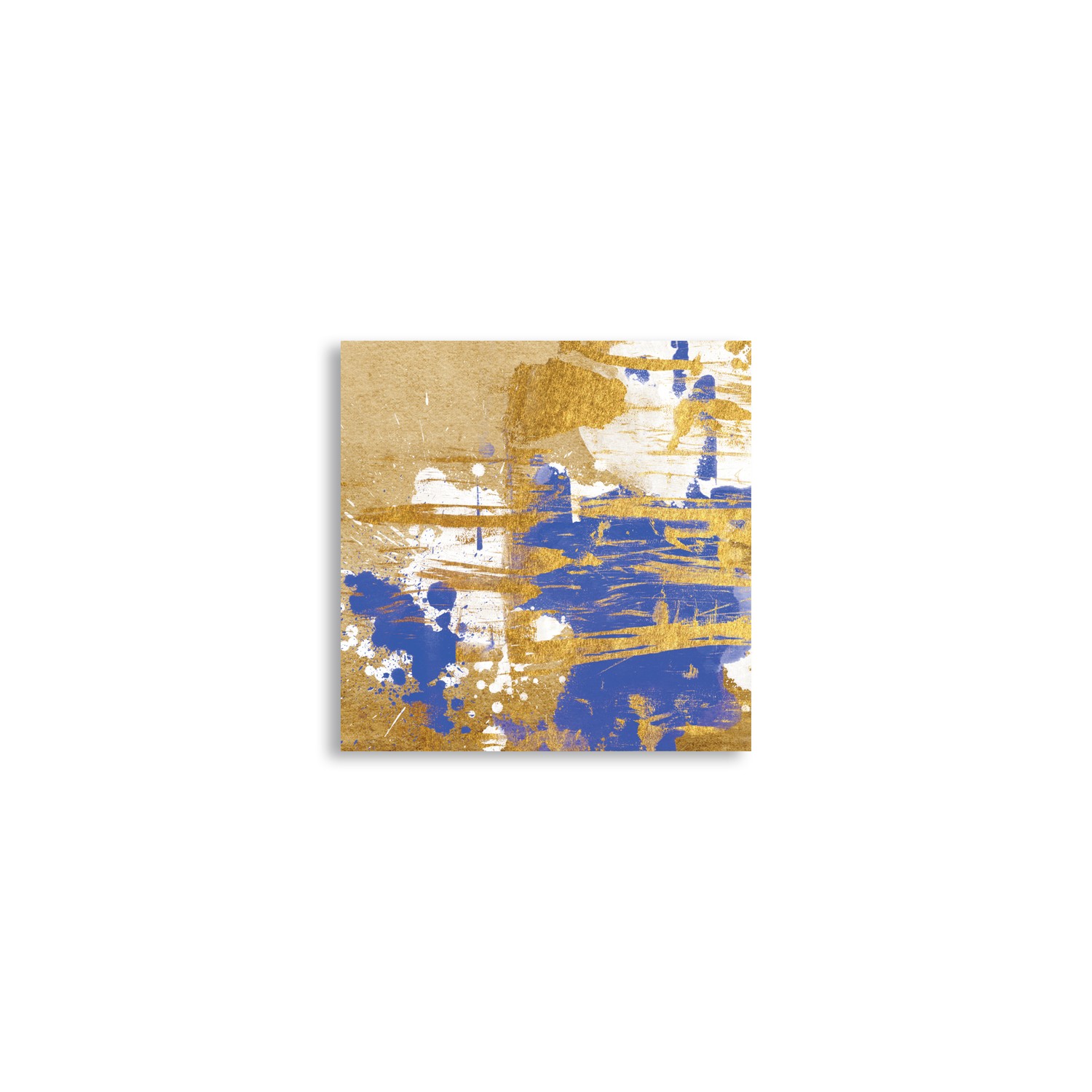 Gold and Blue - Canvas Paintings