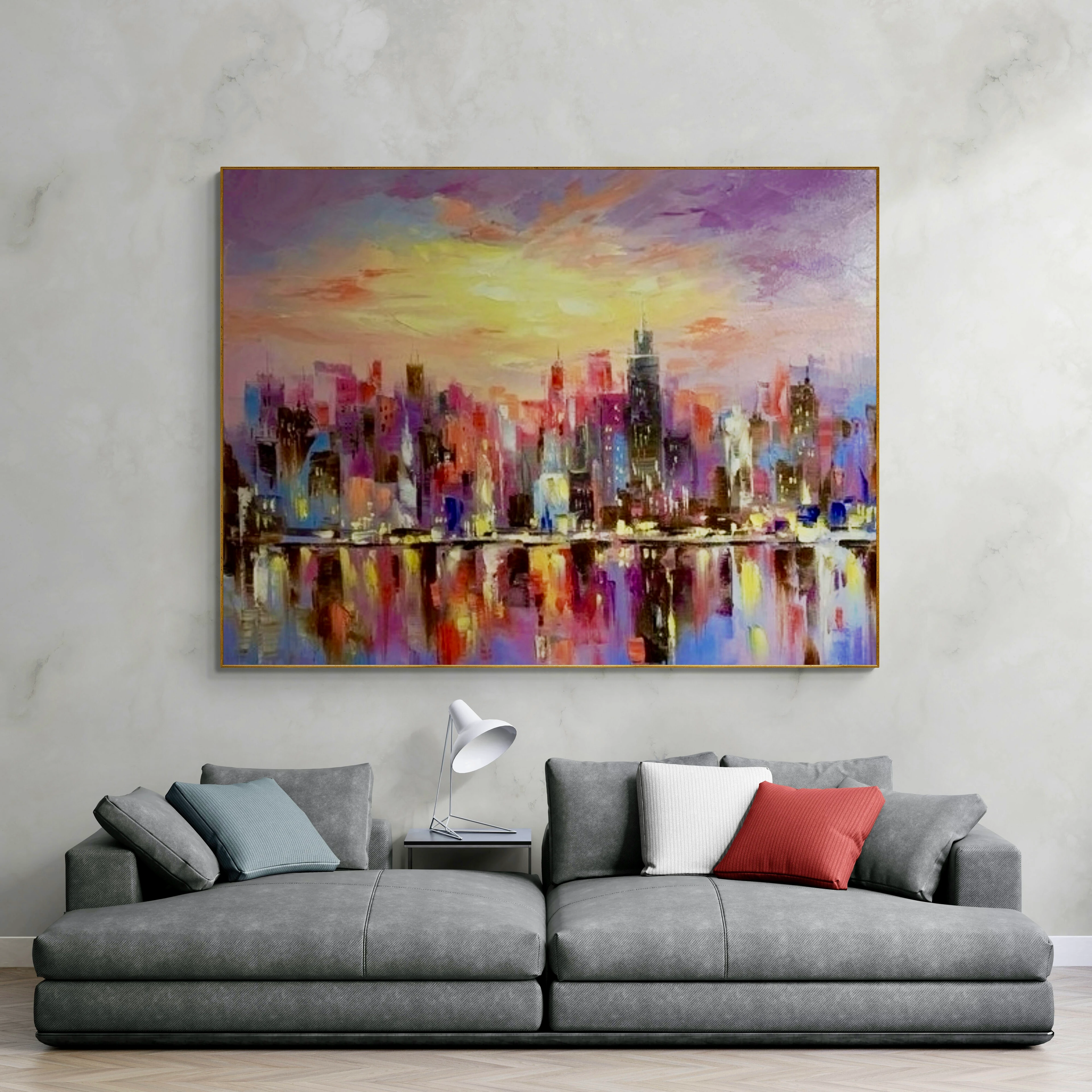 Renklerle Metropol - Yağlı Boya Tablolar