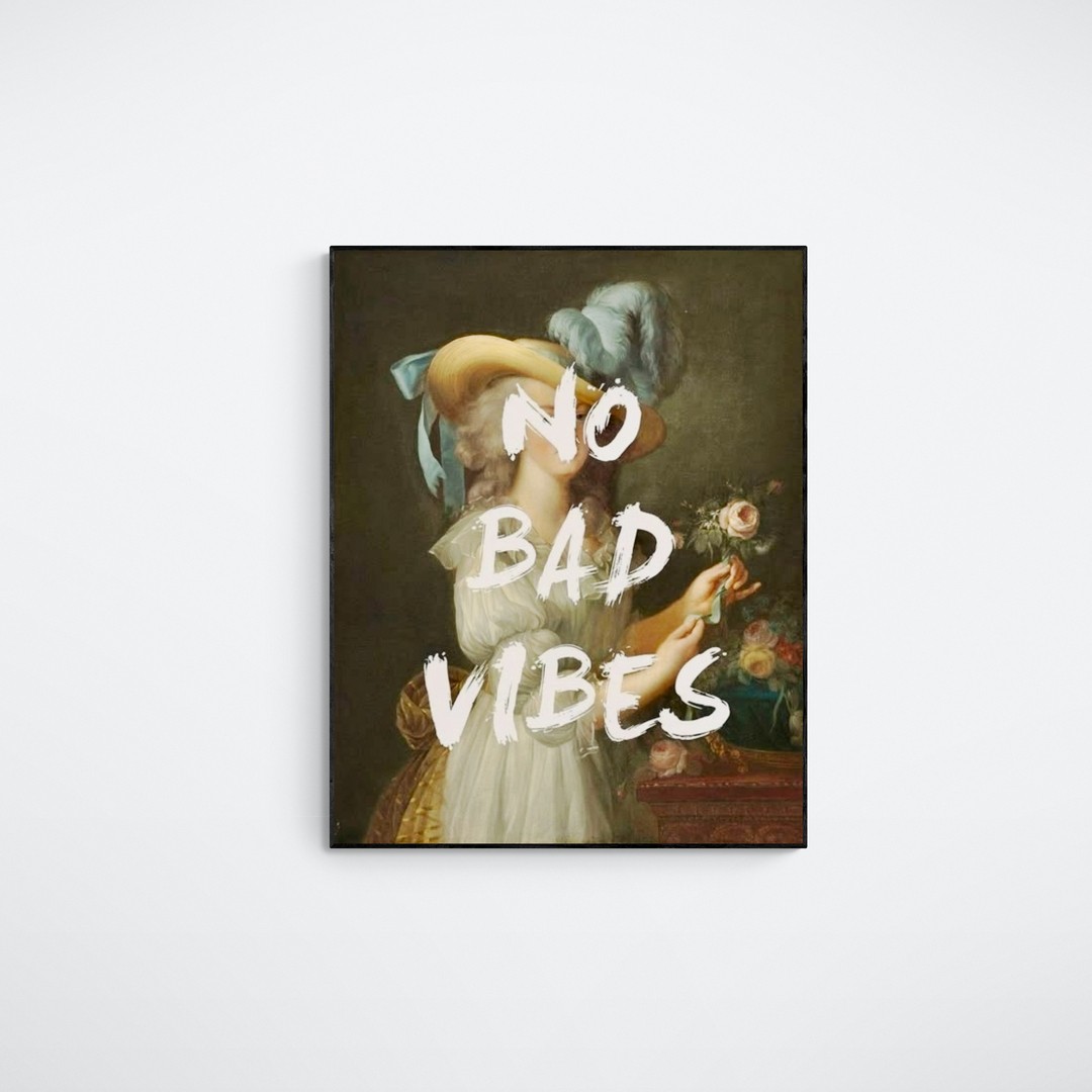 No Bad Vibes - Kanvas Tablolar