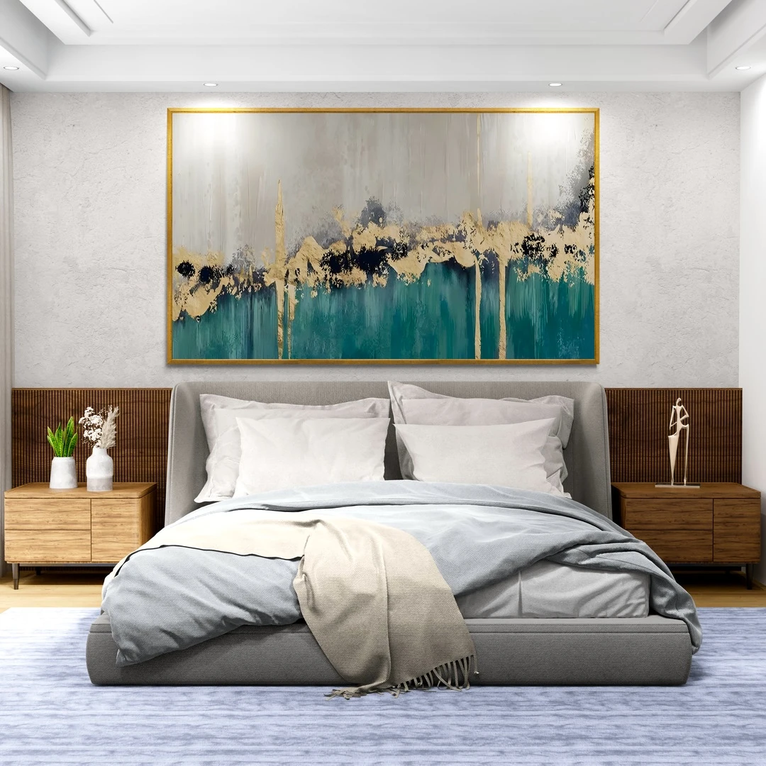 Yeşil Vurgu - Yağlı Boya Tablolar