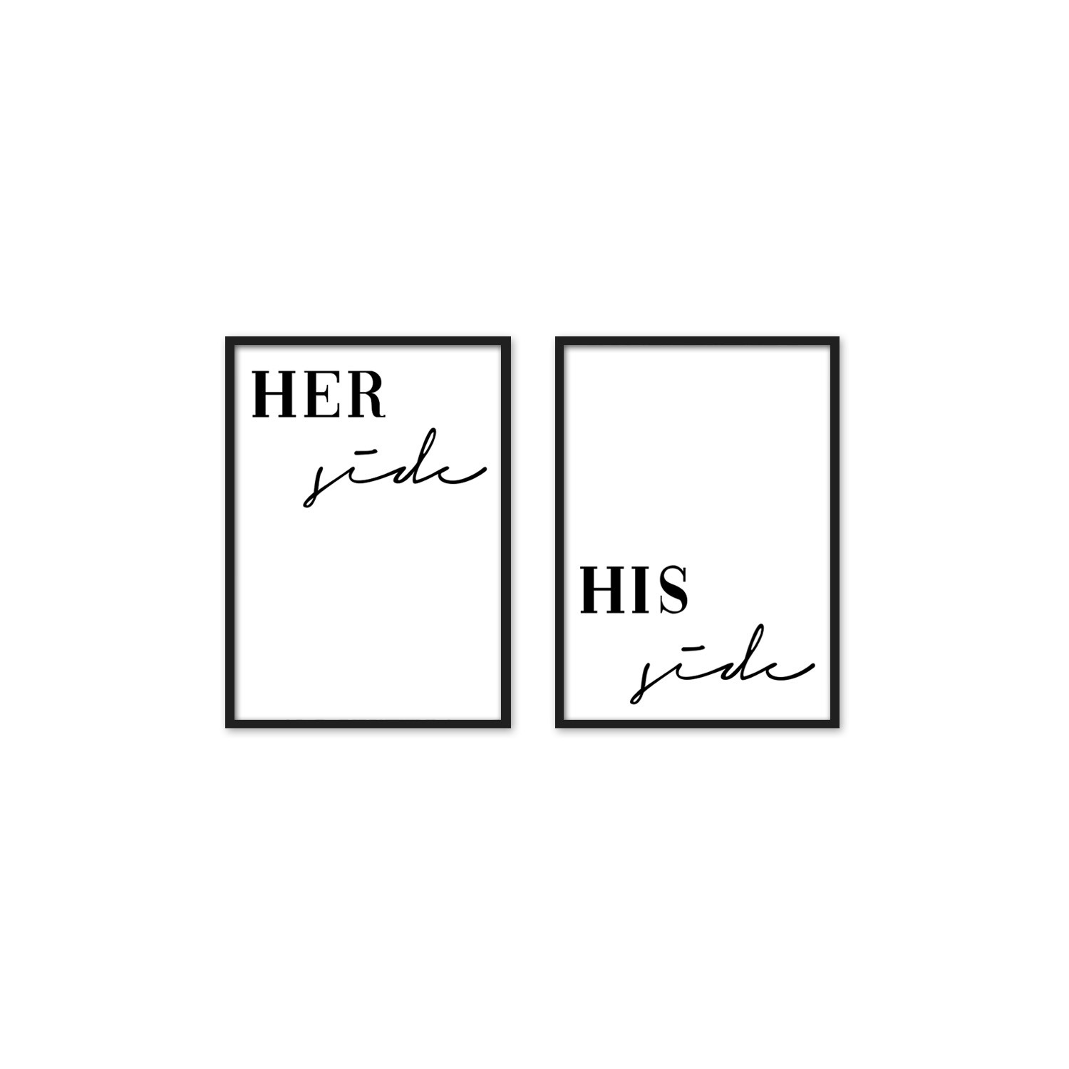 Her & His - Split Canvas Sets