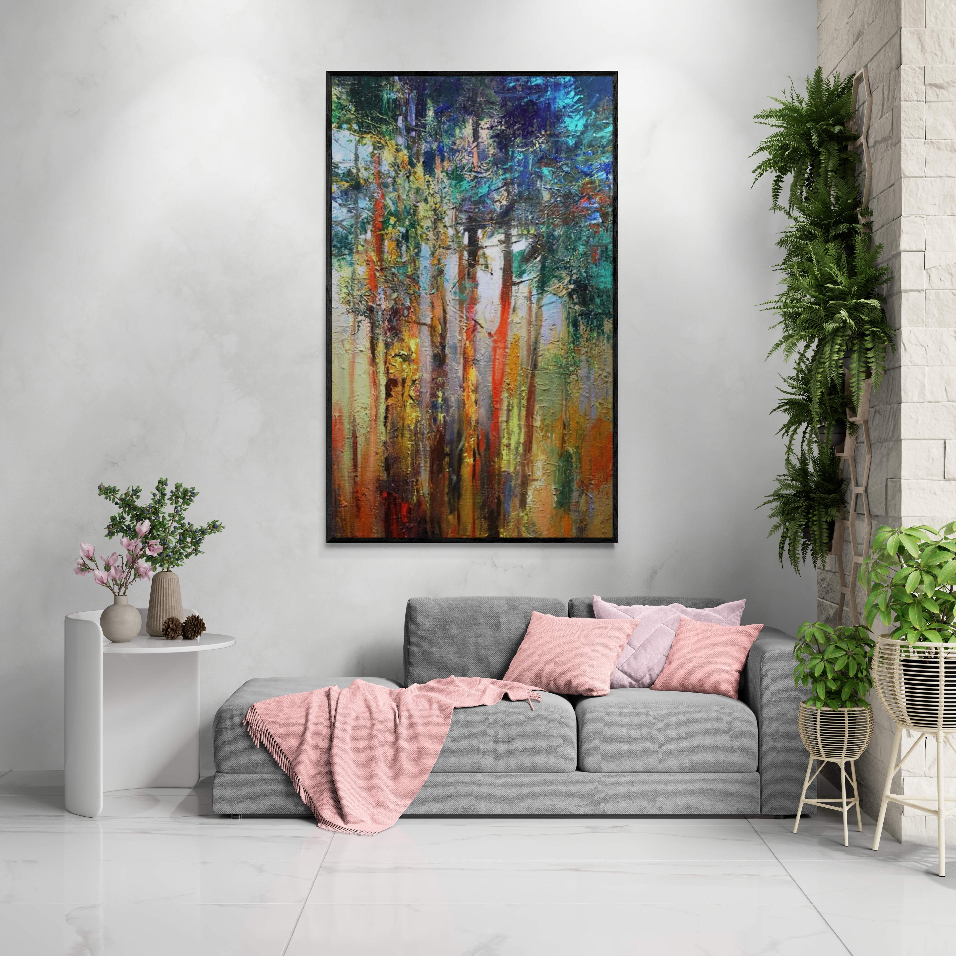 Colorful Trees - Oil Paintings