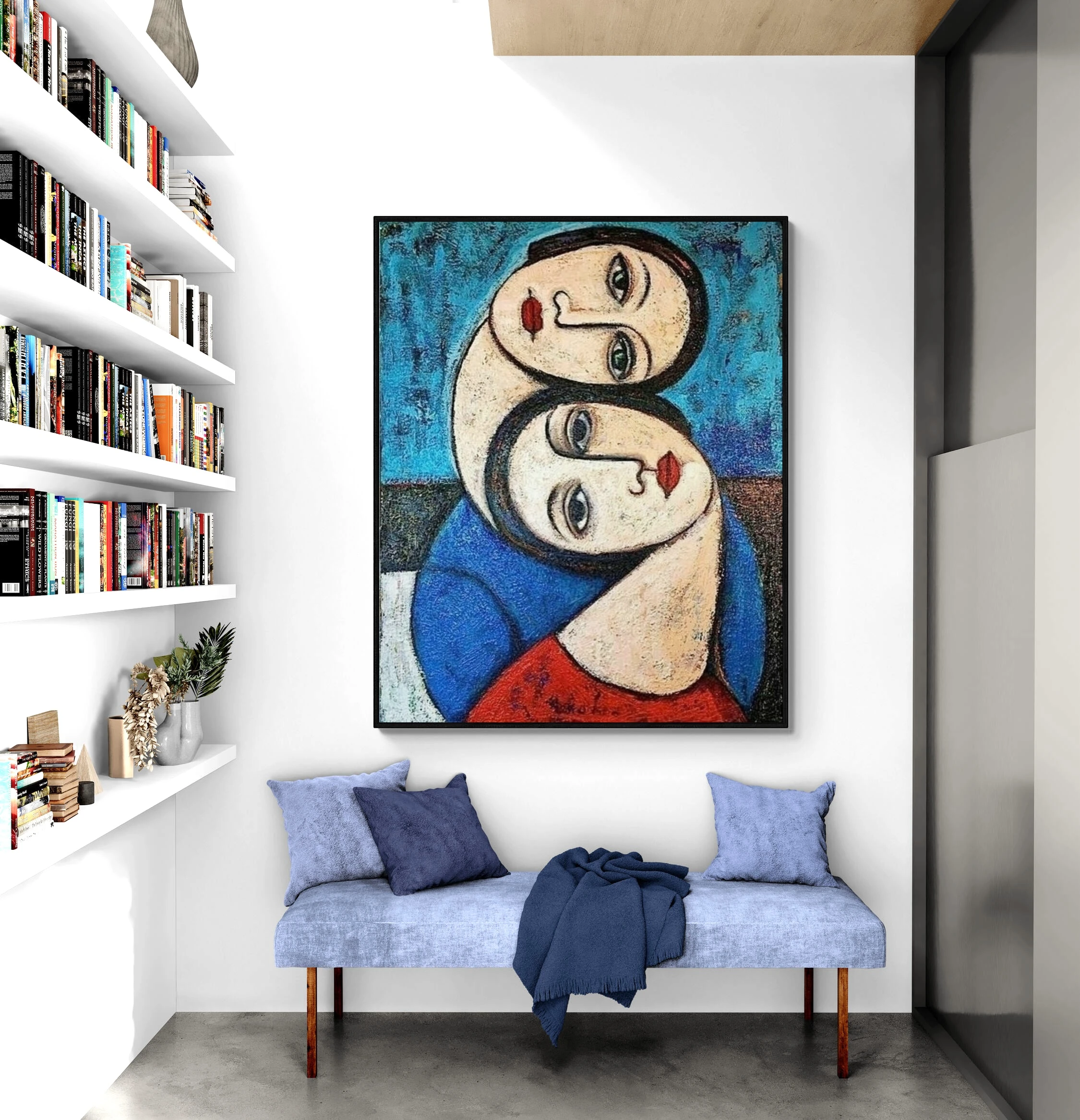 İki Arkadaş - Yağlı Boya Tablolar