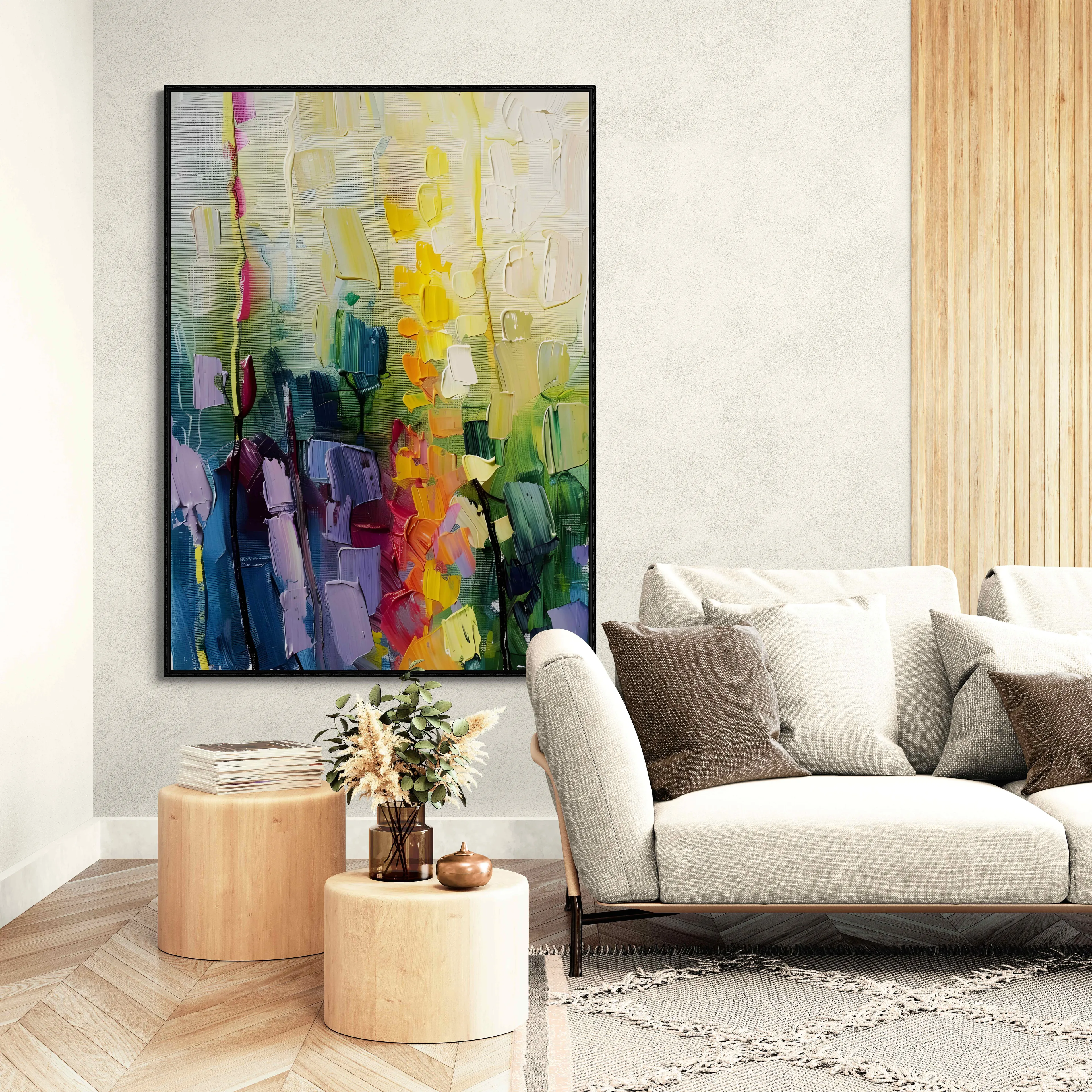 Renk Çiçekleri - Yağlı Boya Tablolar