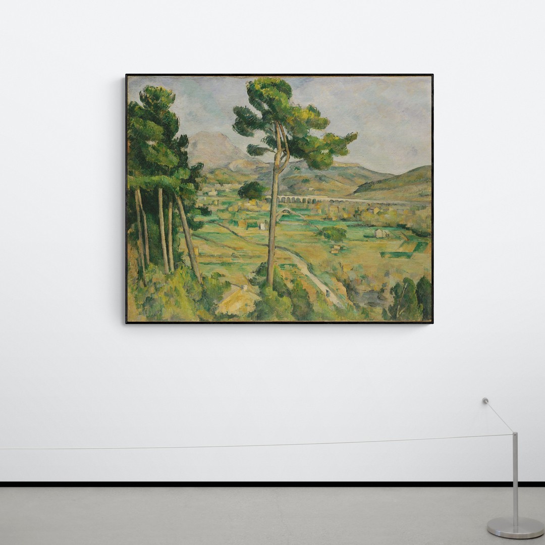 Mont Sainte-Victoire and the Viaduct of the Arc River Valley (1882–1885) - Paul Cézanne