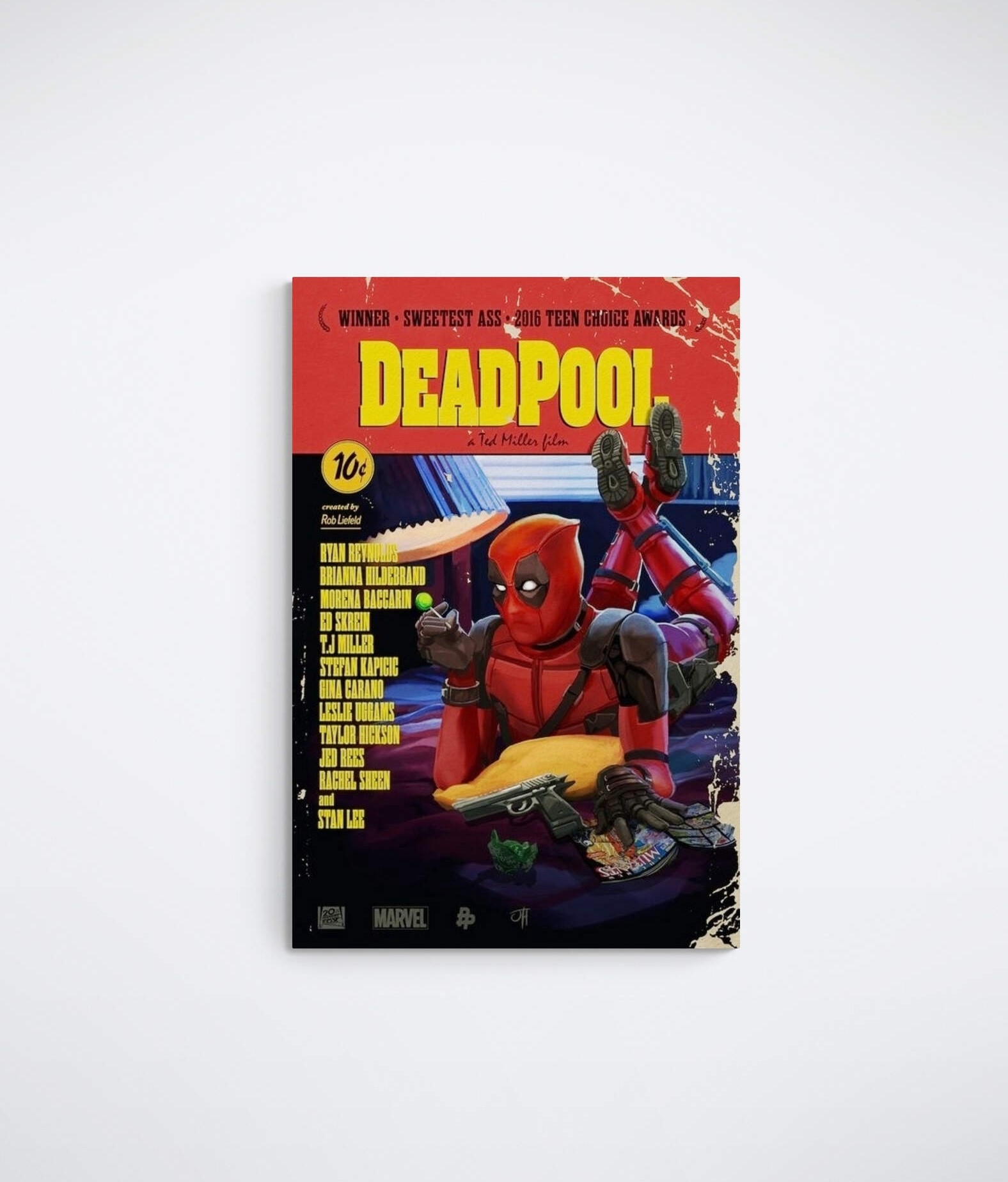 Deadpool Pulp Fiction - Kanvas Tablolar