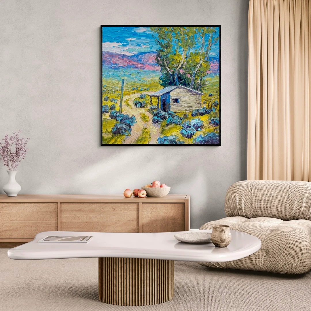 Patikadaki Ev - Yağlı Boya Tablolar