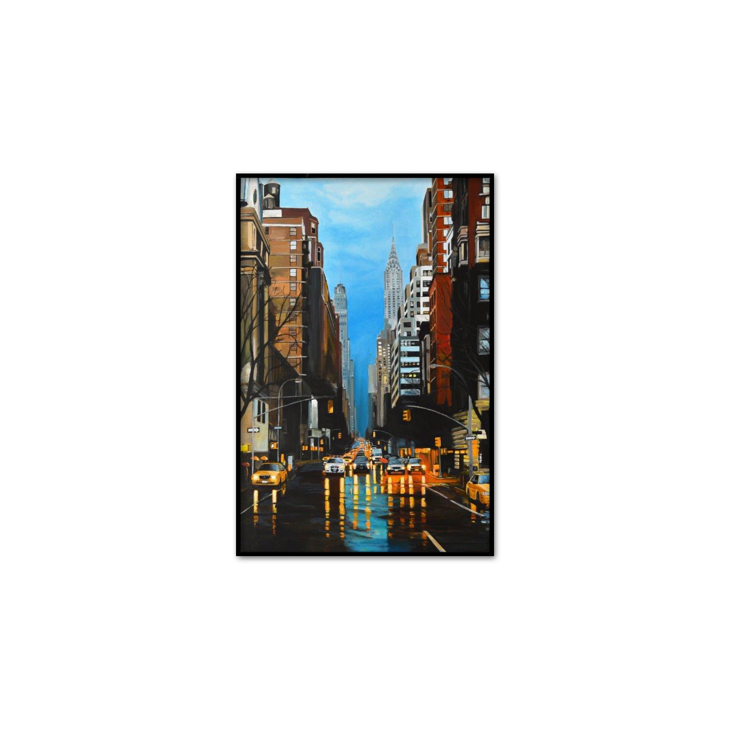 City Silhouette - Oil Paintings