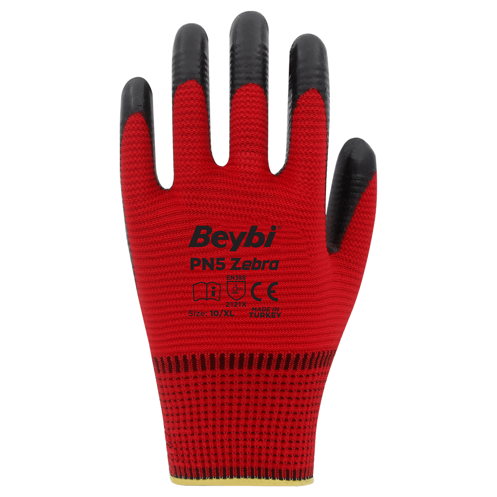 BEYBİ PN5 ZEBRA KIRMIZI ELDİVEN