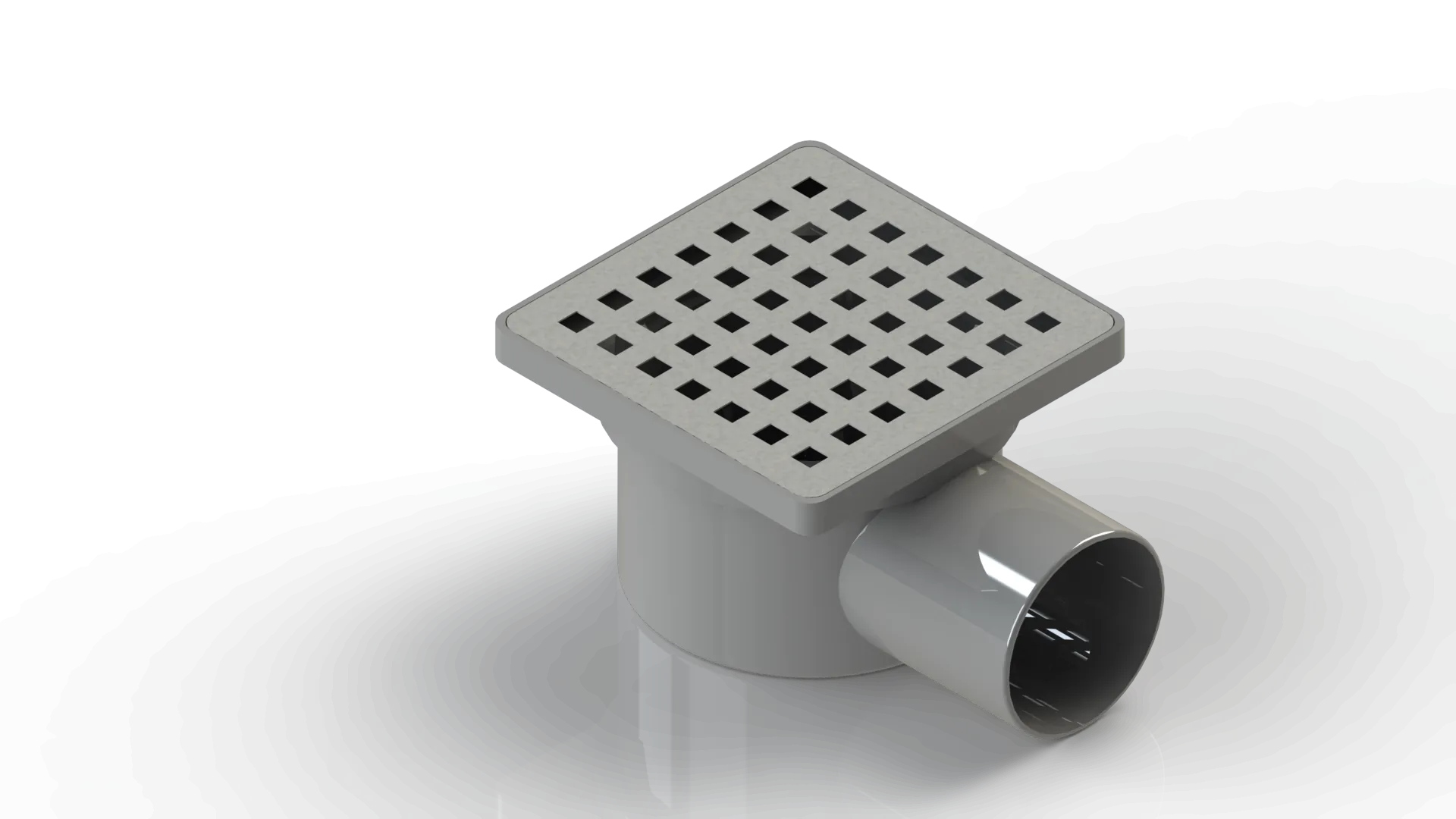 Tanflex Lotus 10*10 Krom Süzgeç Yandan