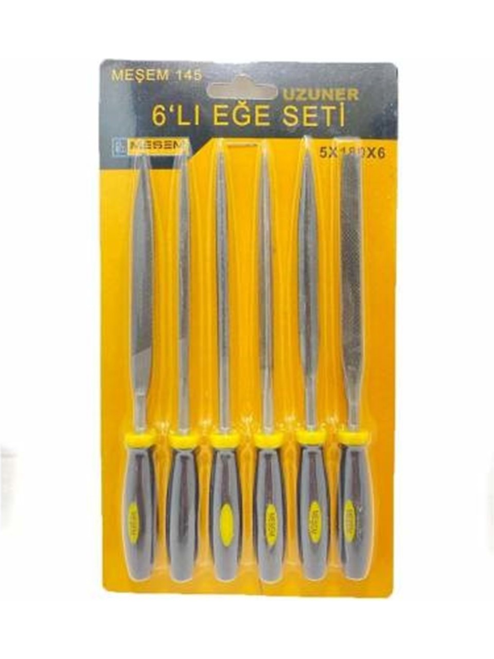 MEŞAM 6LI EĞE SETİ 5X180X6