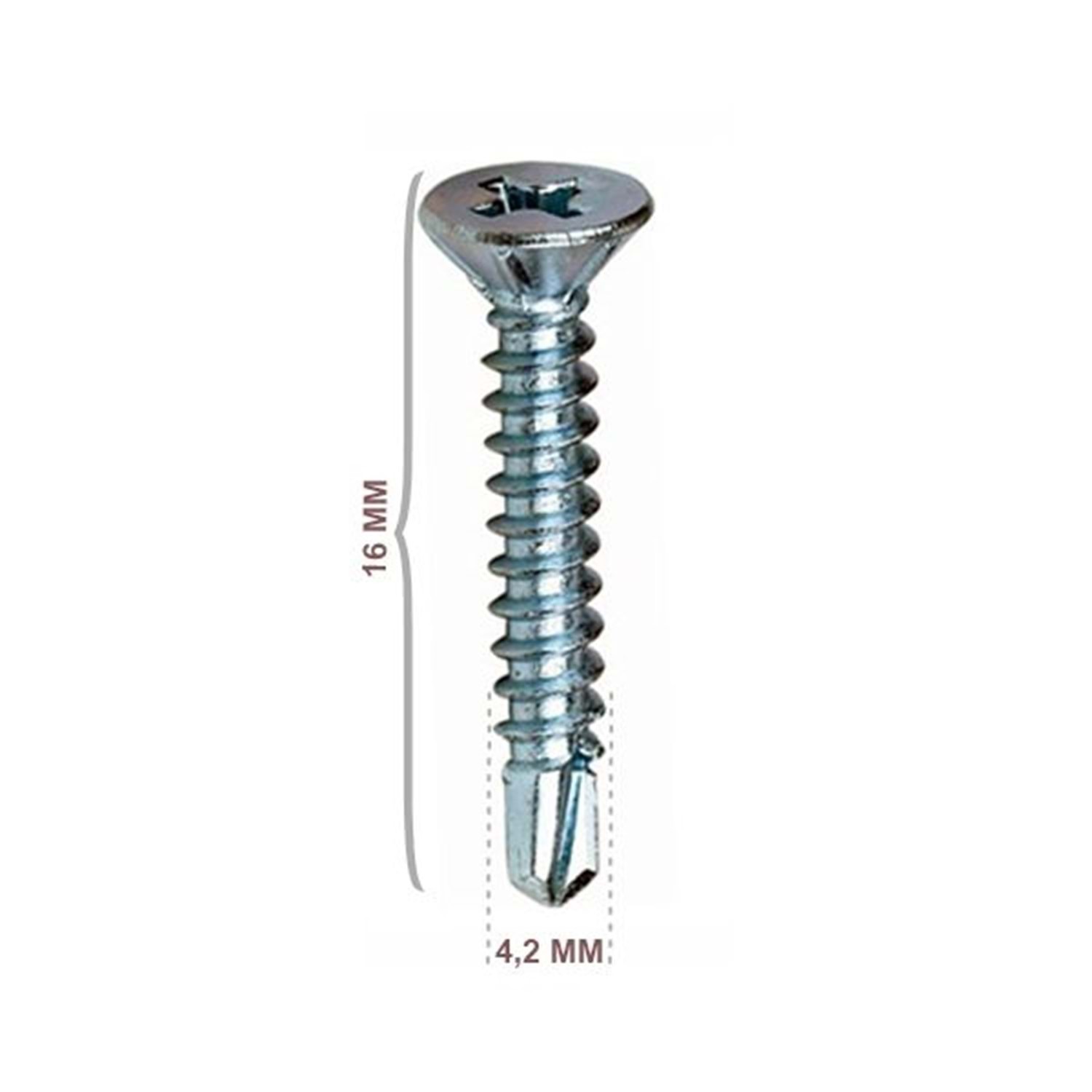TRUSTY 4,2*16 MATKAP UÇLU VİDA
