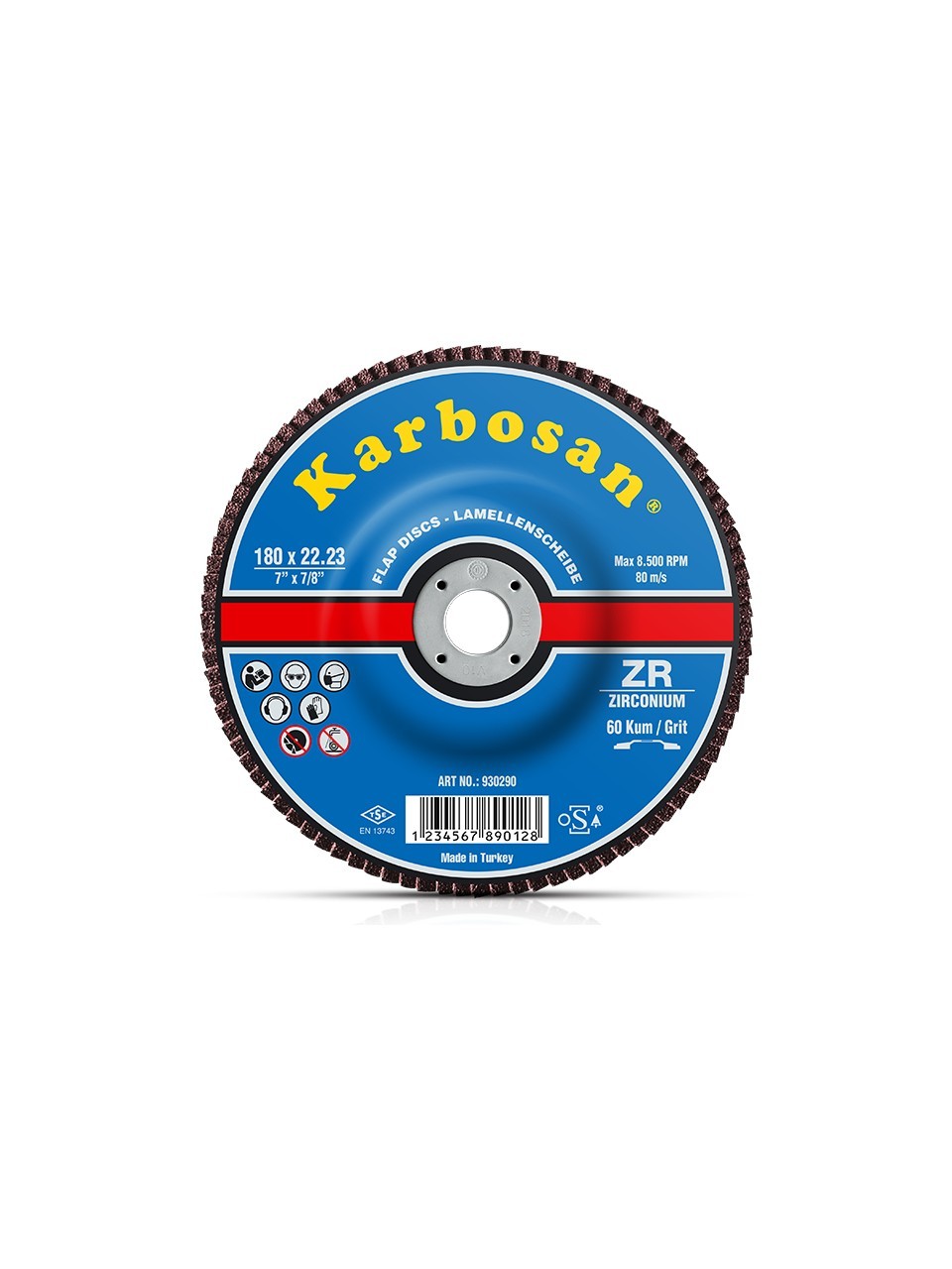 KARBOSAN 180LİK 36KUM FLAP DİSK 7003897