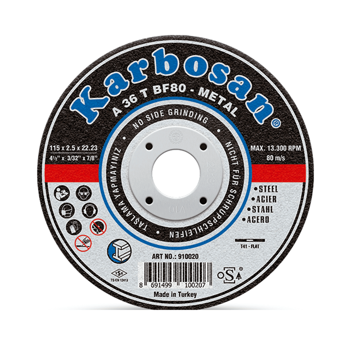 KARBOSAN 180LİK METAL KESİCİ 910040