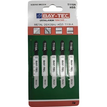 BAY-TEC METAL DEKUPAJ AĞZI 5Lİ MK2314