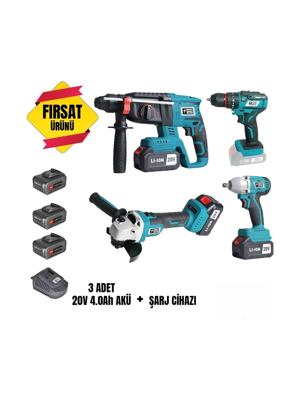 CATPOWER 1380 KÖMÜRSÜZ AKÜLÜ SET