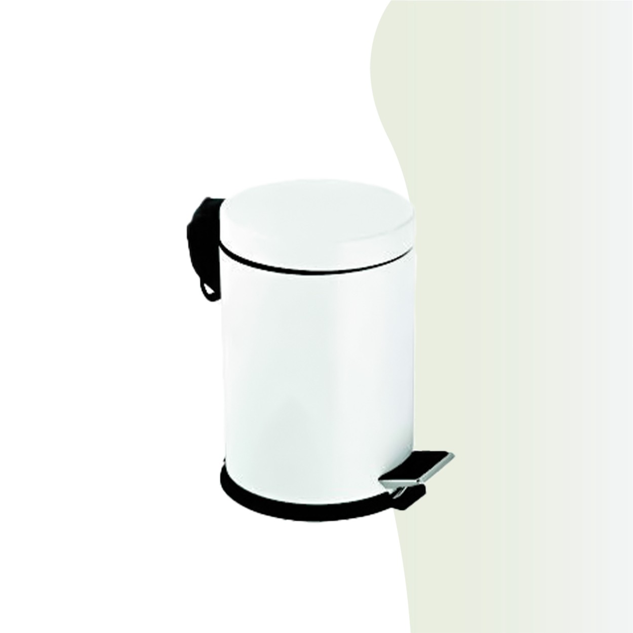 İGK YAPI | CLK Banyo Pedallı Çöp Kovası 3lt Beyaz (70-213)