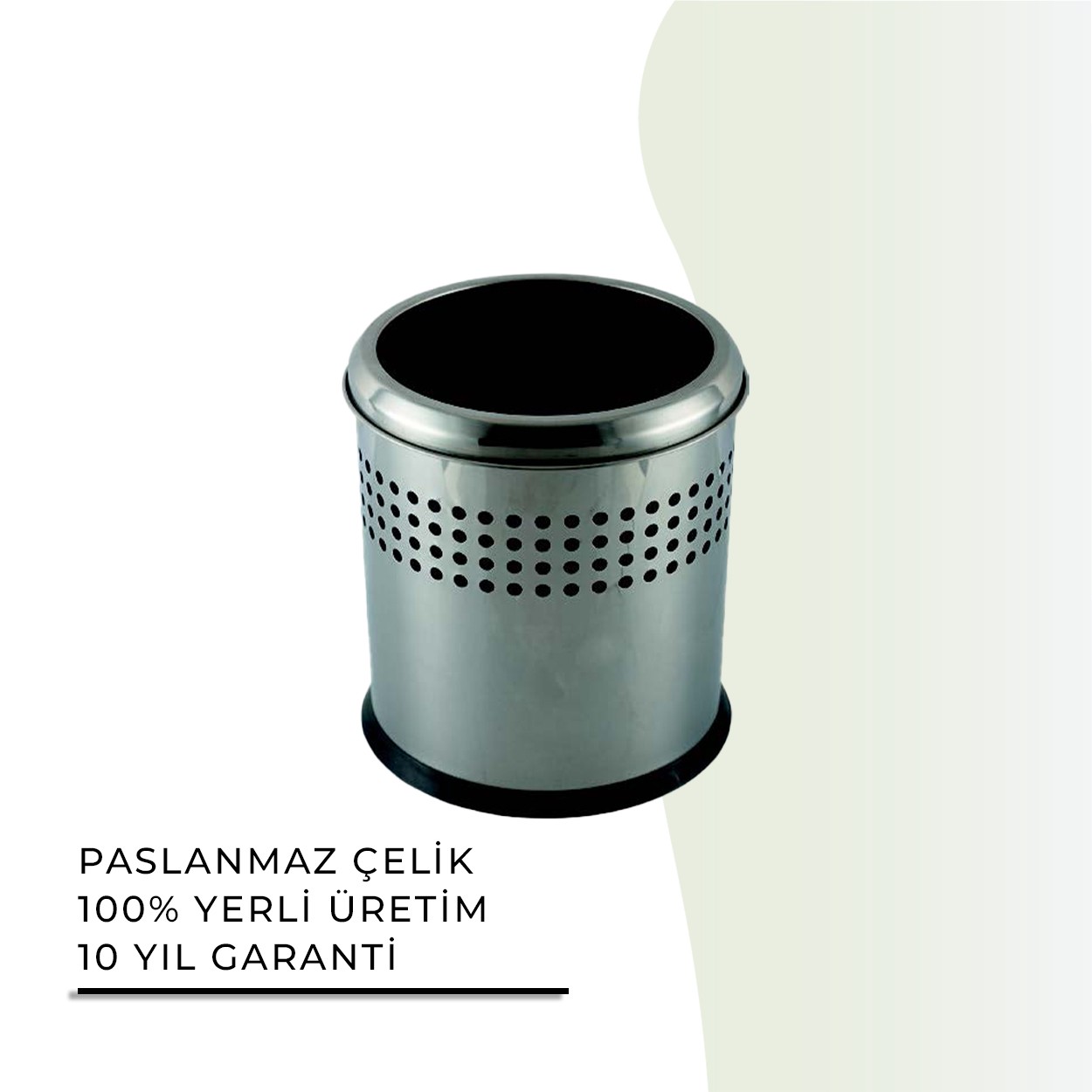 İGK YAPI | CLK Banyo Açık Delikli Çöp Kovası 12lt Gri (70-111)