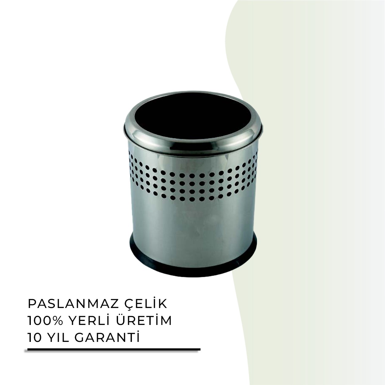 İGK YAPI | CLK Banyo Açık Delikli Çöp Kovası 5lt Gri (70-110)
