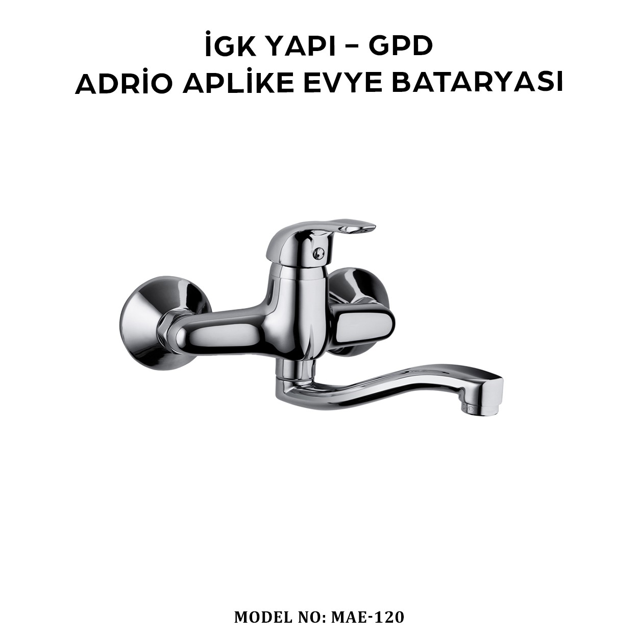 İGK YAPI - GPD MAE120 ADRİO APLİKE EVİYE BATARYASI