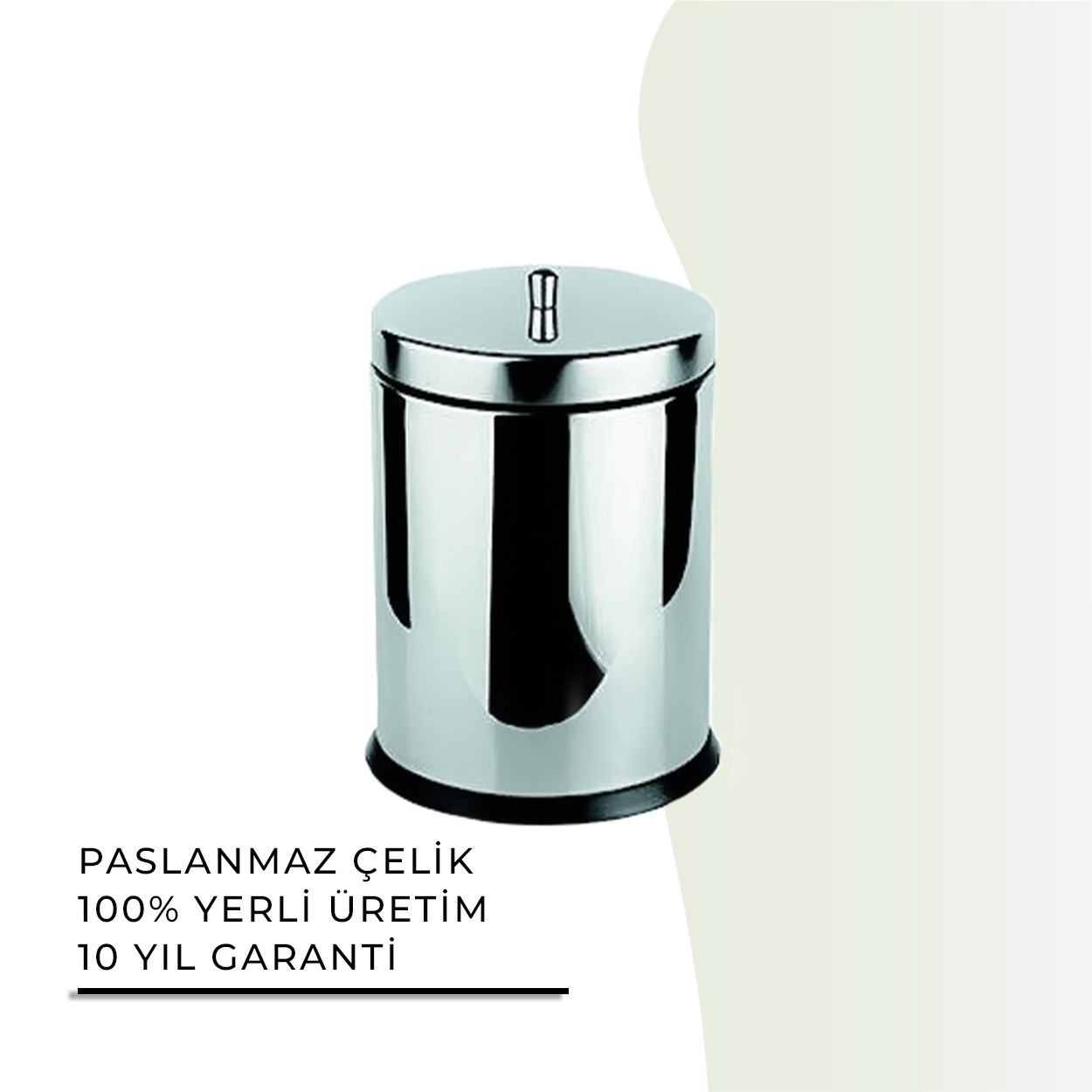 İGK YAPI | CLK Banyo Kapaklı Çöp Kovası 12lt 430 (70-169)