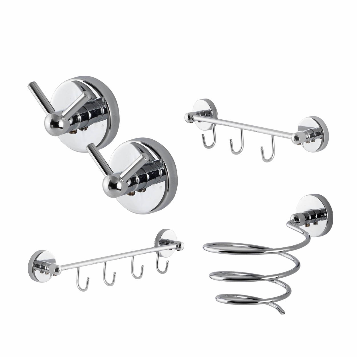 İGK YAPI | CLK Banyo Karaca Serisi Banyo Aksesuar Seti -3(5 Parça)