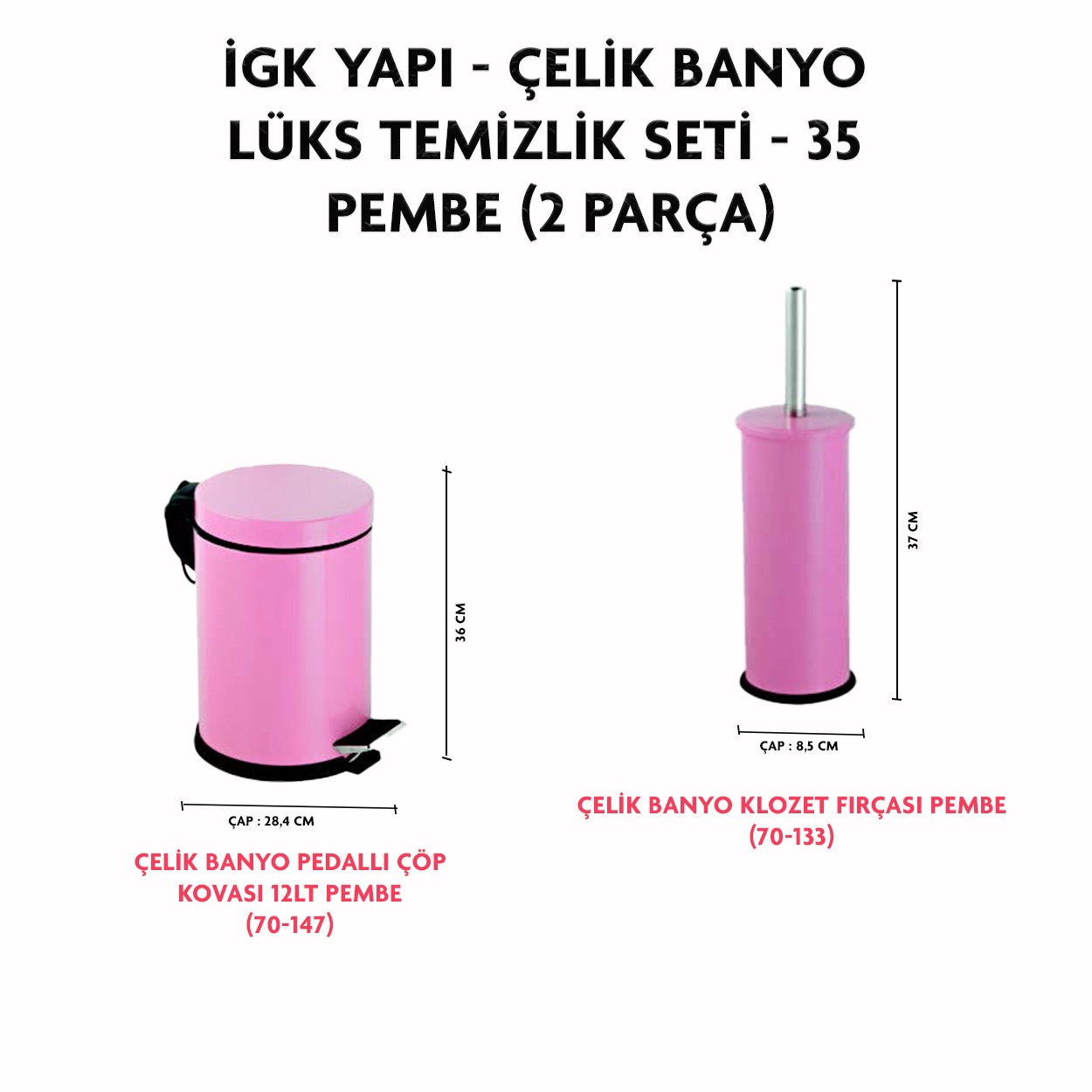 İGK YAPI - CLK Banyo Lüks Temizlik Seti - 35 (2 Parça)