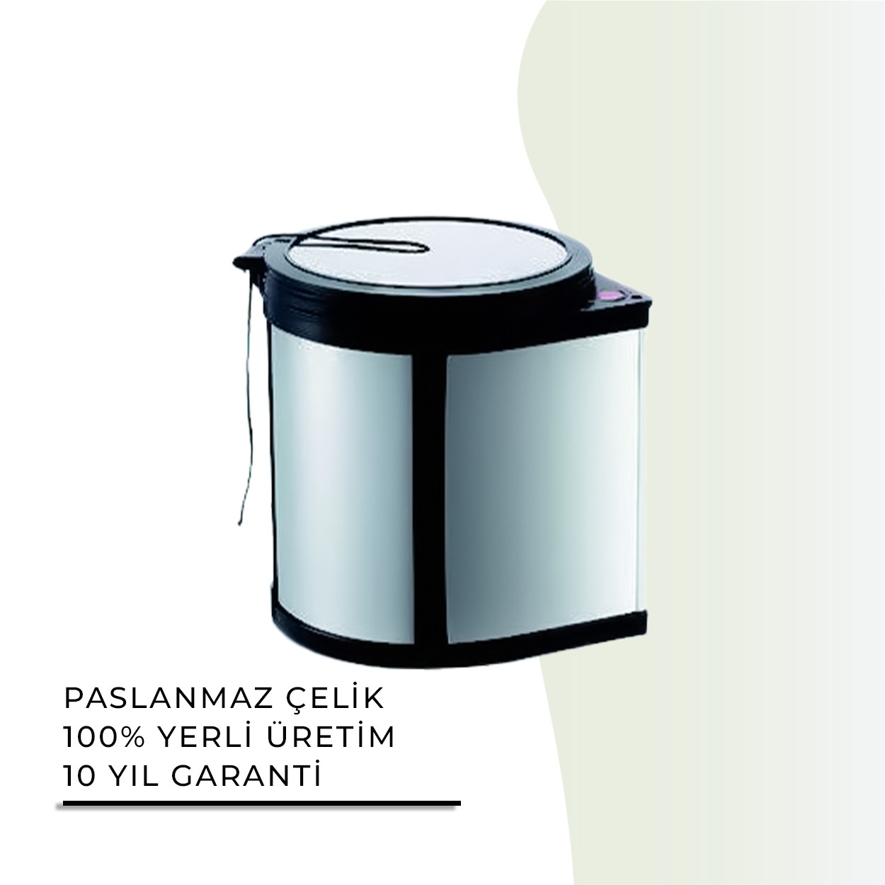 İGK YAPI | CLK Banyo Dolap İçi Çöp Kovası İpli 16x27cm 430 (70-159)