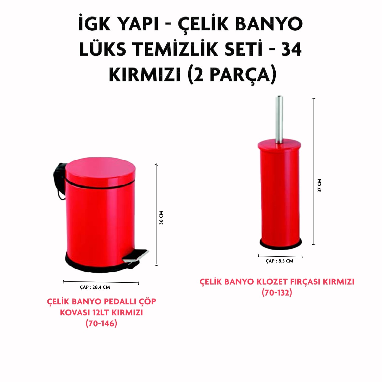 İGK YAPI - CLK Banyo Lüks Temizlik Seti - 34 (2 Parça)