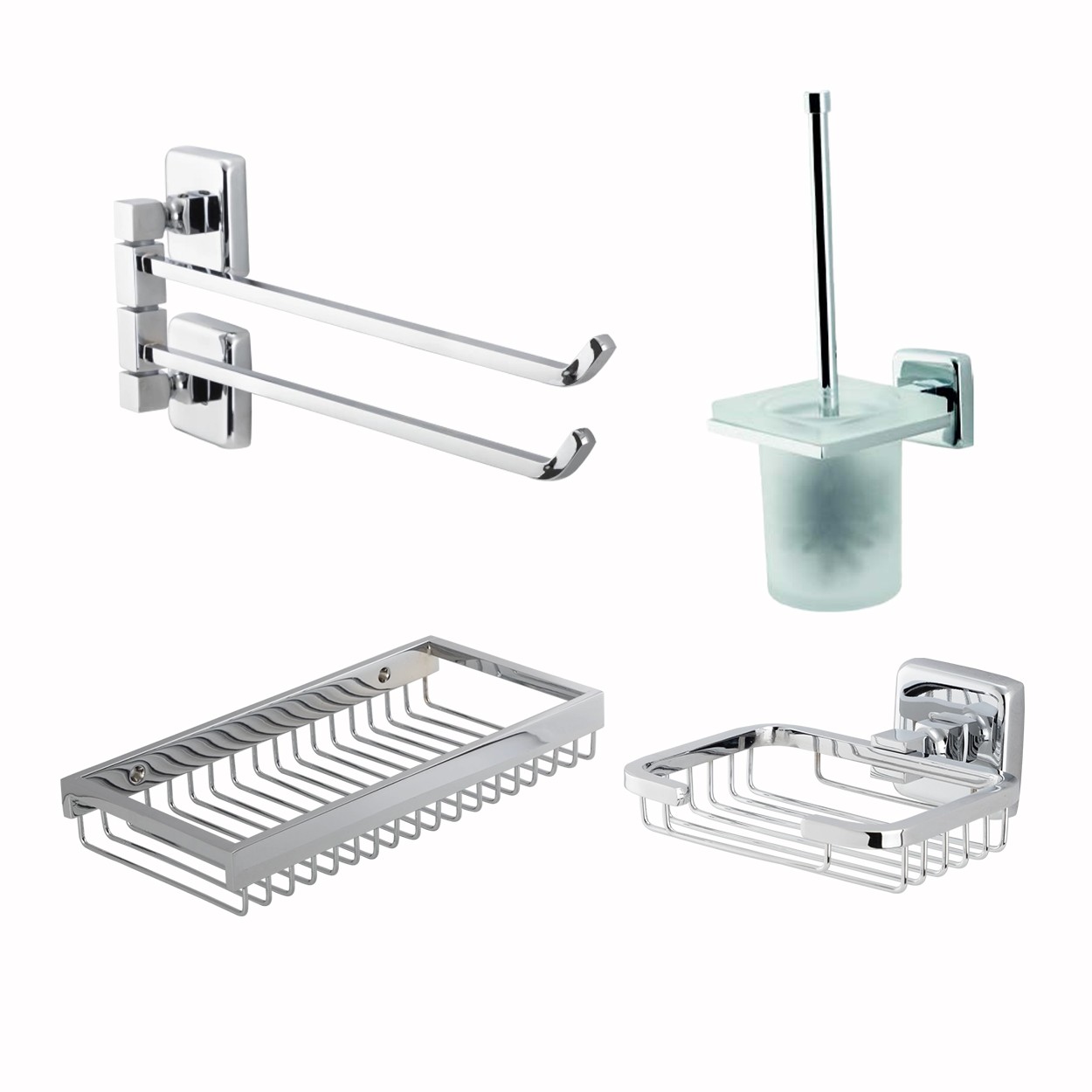 İGK YAPI | CLK Banyo Kumru Serisi Banyo Aksesuar Seti -19(4 Parça)