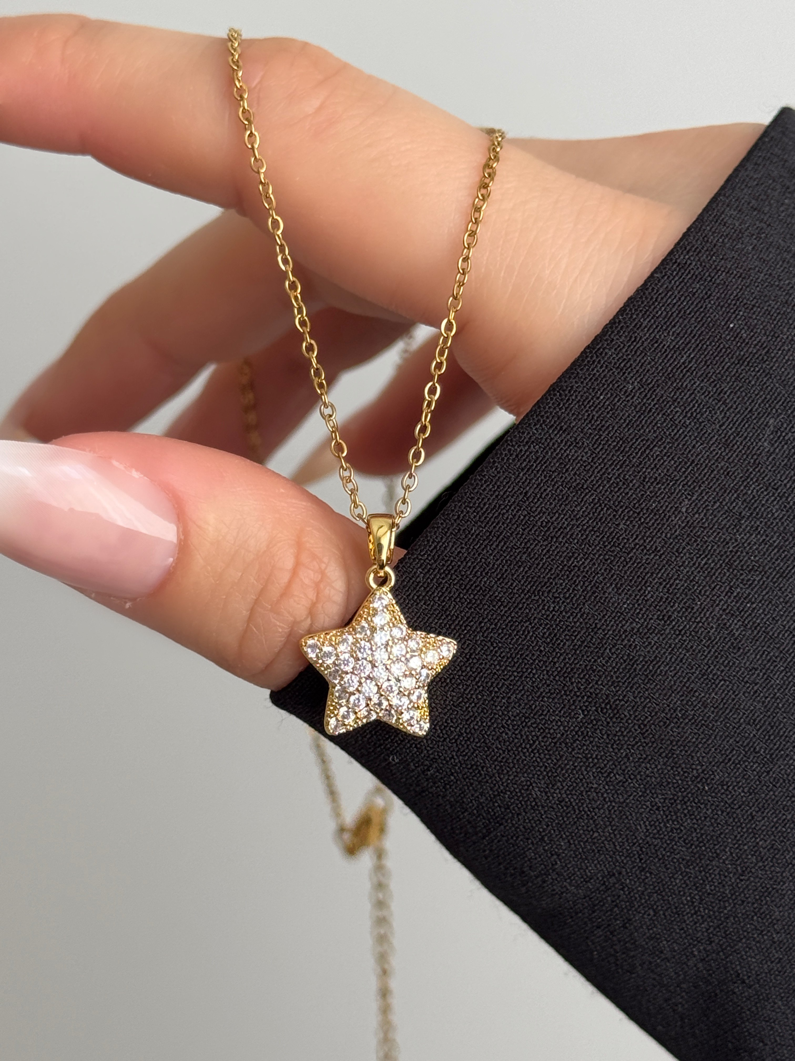 Çelik Star Kolye