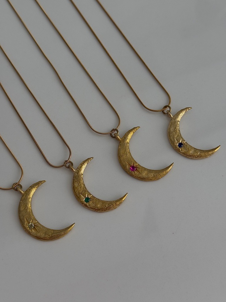 Vintage Moon Kolye