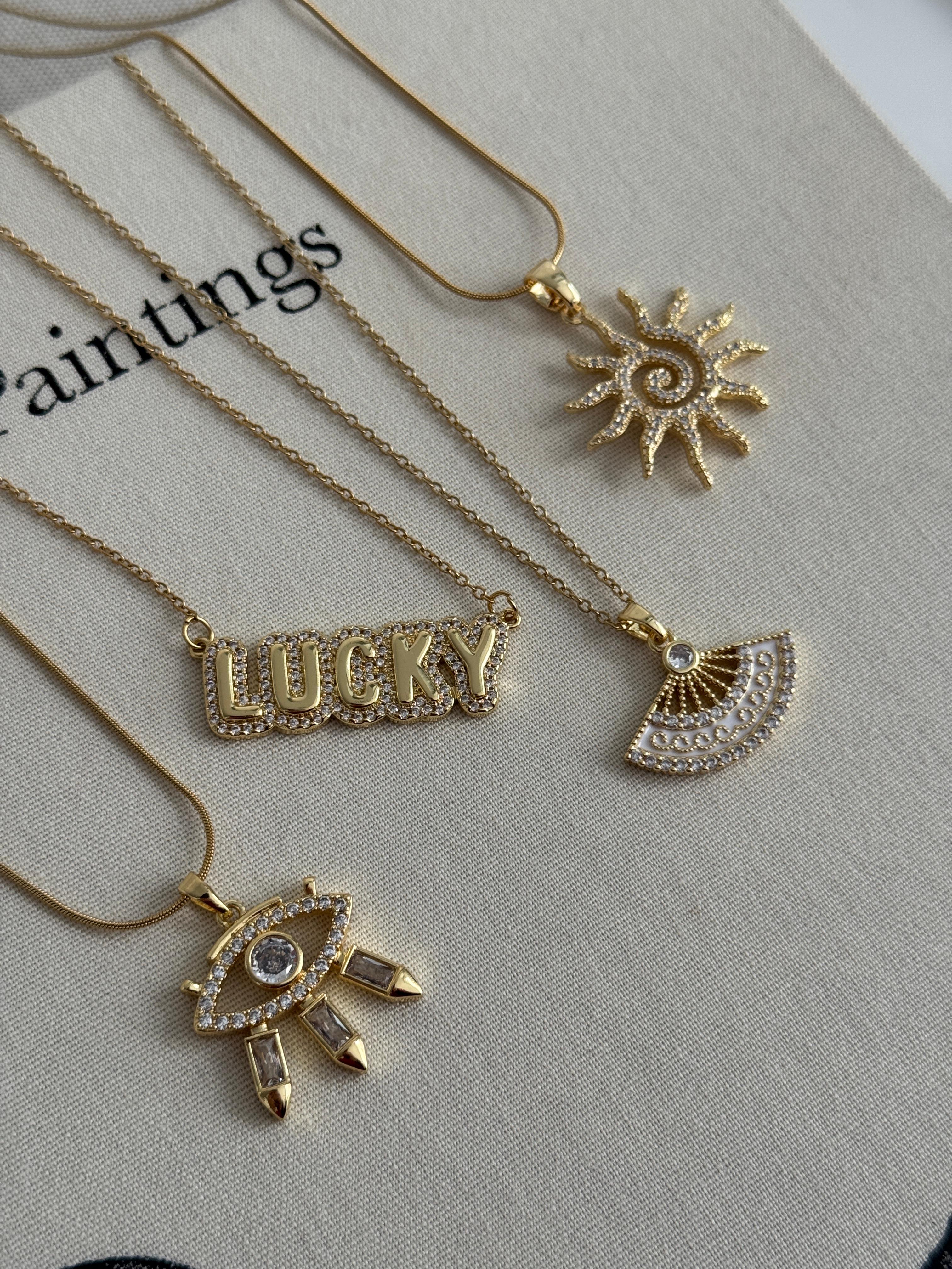 Çelik Lucky Kolye