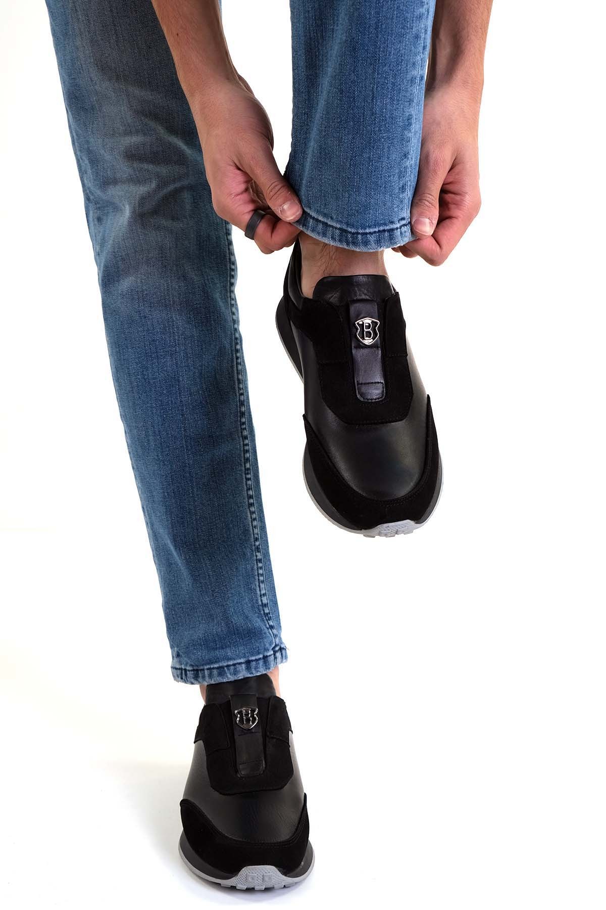 Erkek Günlük Ayakkabı İç Dış Hakiki Deri - Siyah