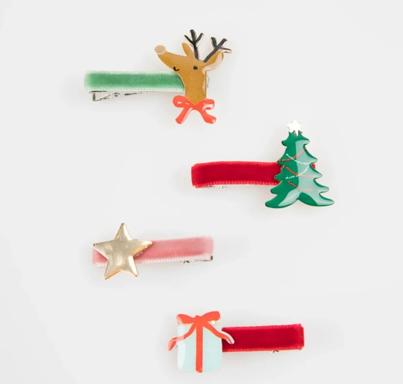 Jolly Christmas Saç Tokaları - 8 Adet