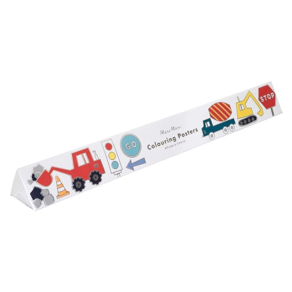 Construction Colouring Posters - İnşaat Boyamalı Poster