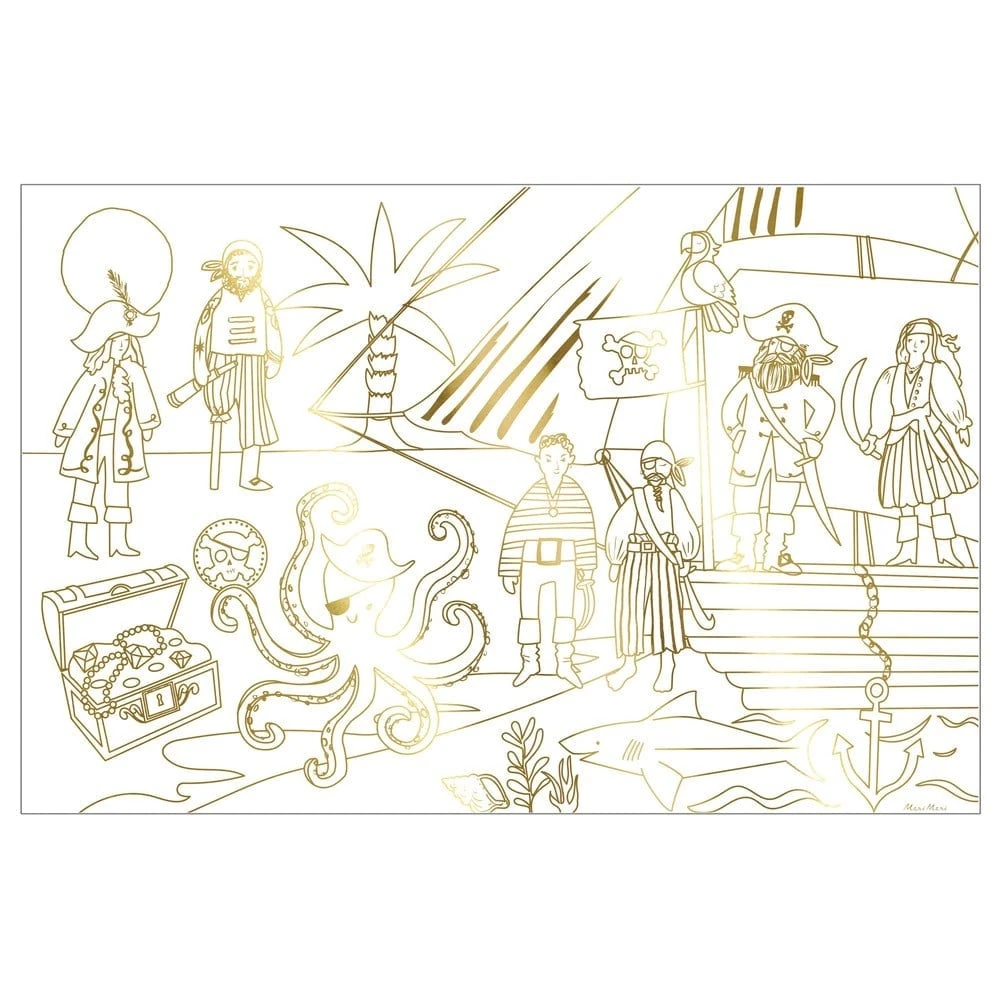 Pirate Colouring Posters - Korsan Boyamalı Poster
