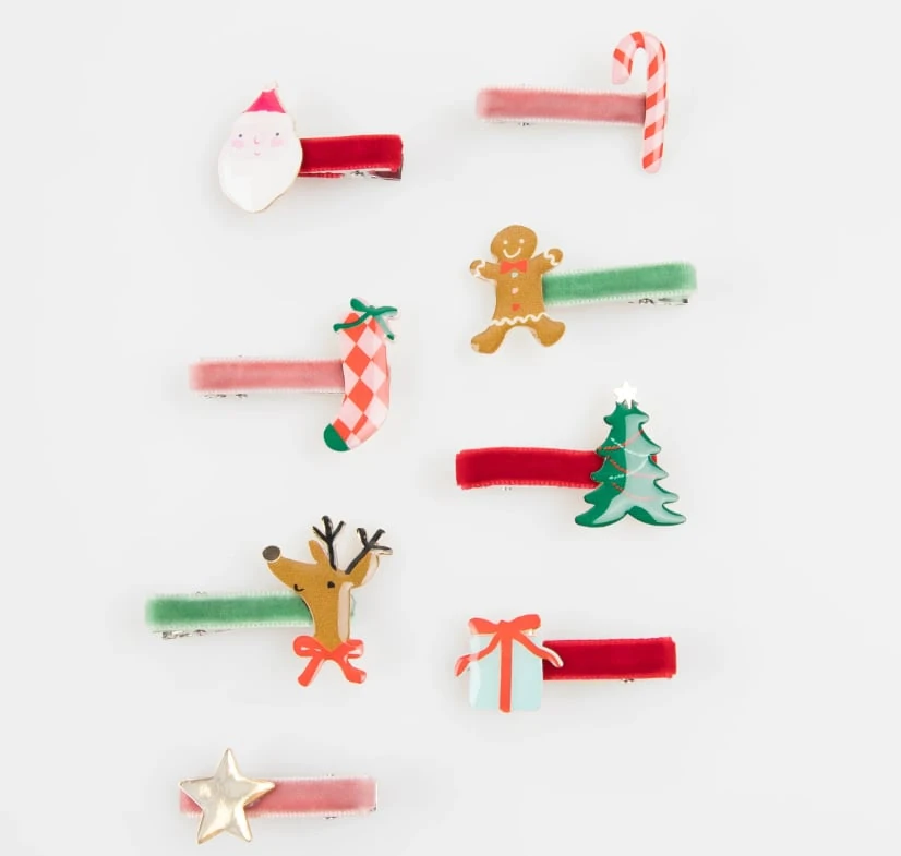 Jolly Christmas Saç Tokaları - 8 Adet