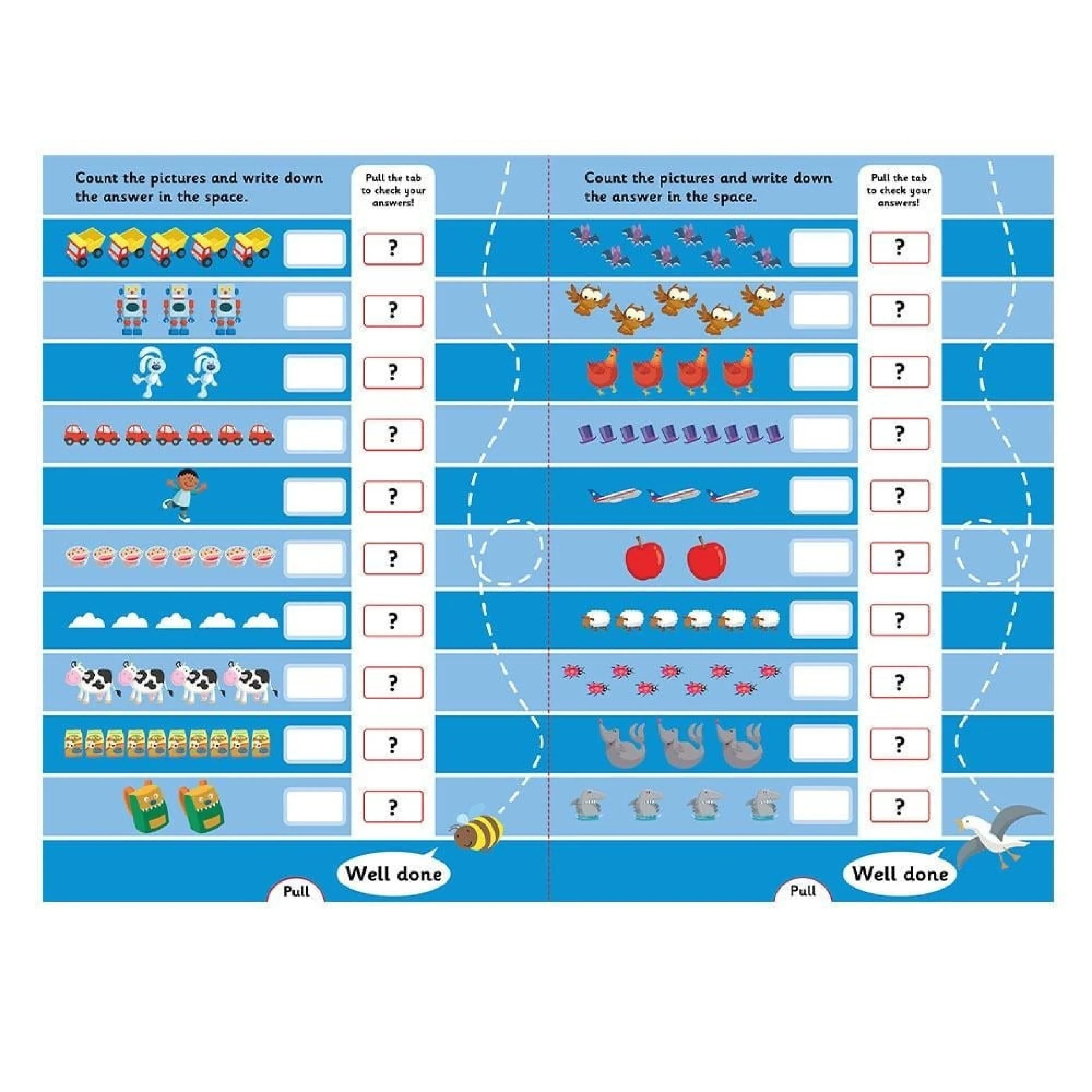 Lets Learn The Math Counting - Pull The Tabs