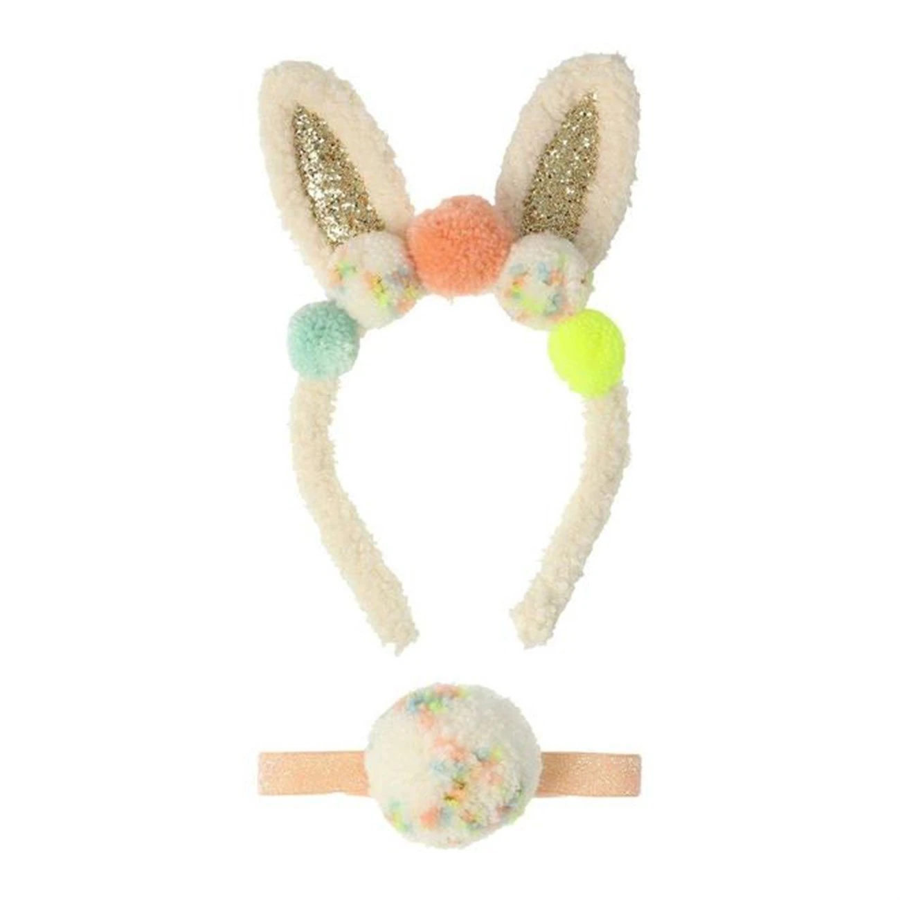 Pompom Bunny Ear Dress-Up - Ponponlu Tavşan Kulağı Kiti