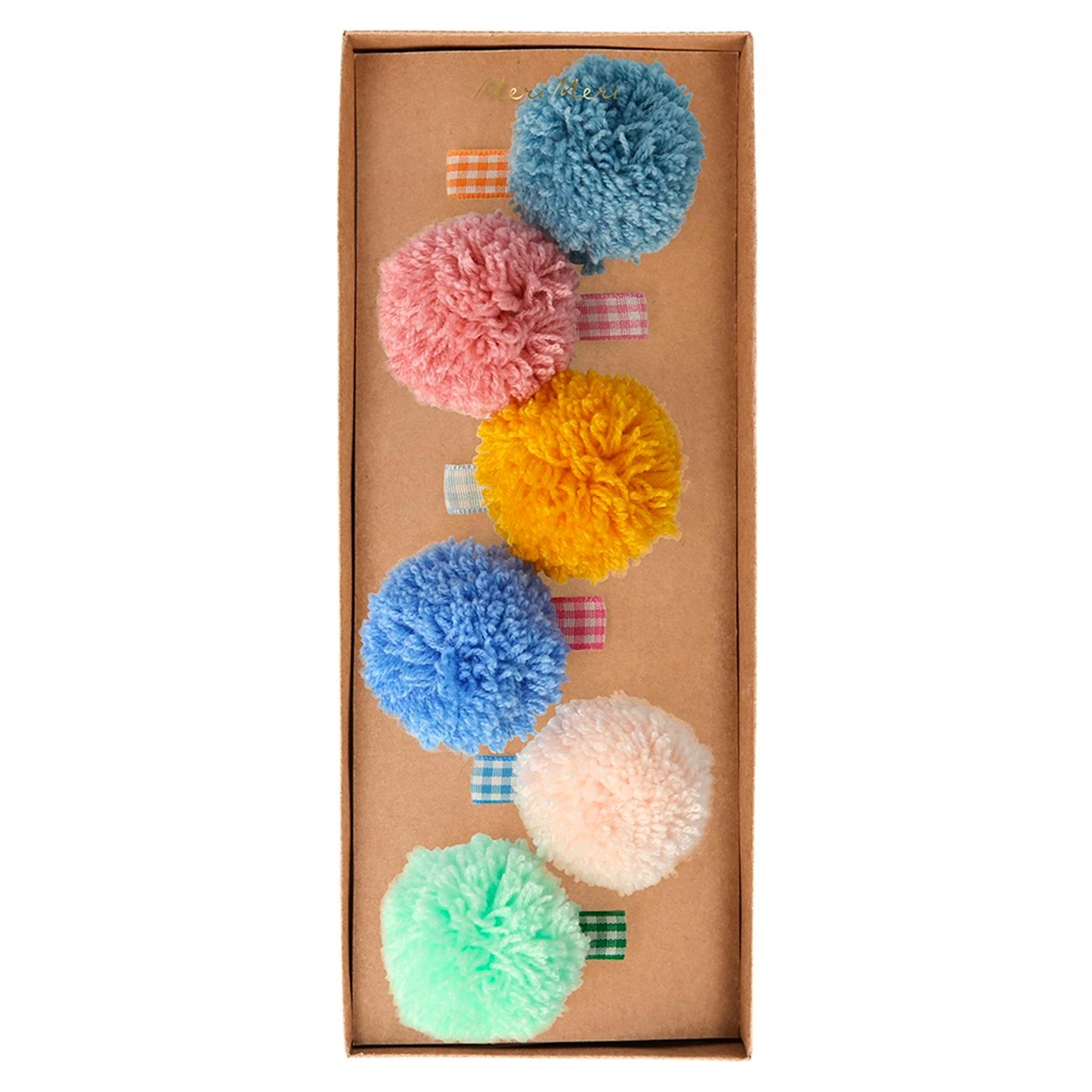 Big Pom Pom Hair Clips - Ponponlu Büyük Tokalar