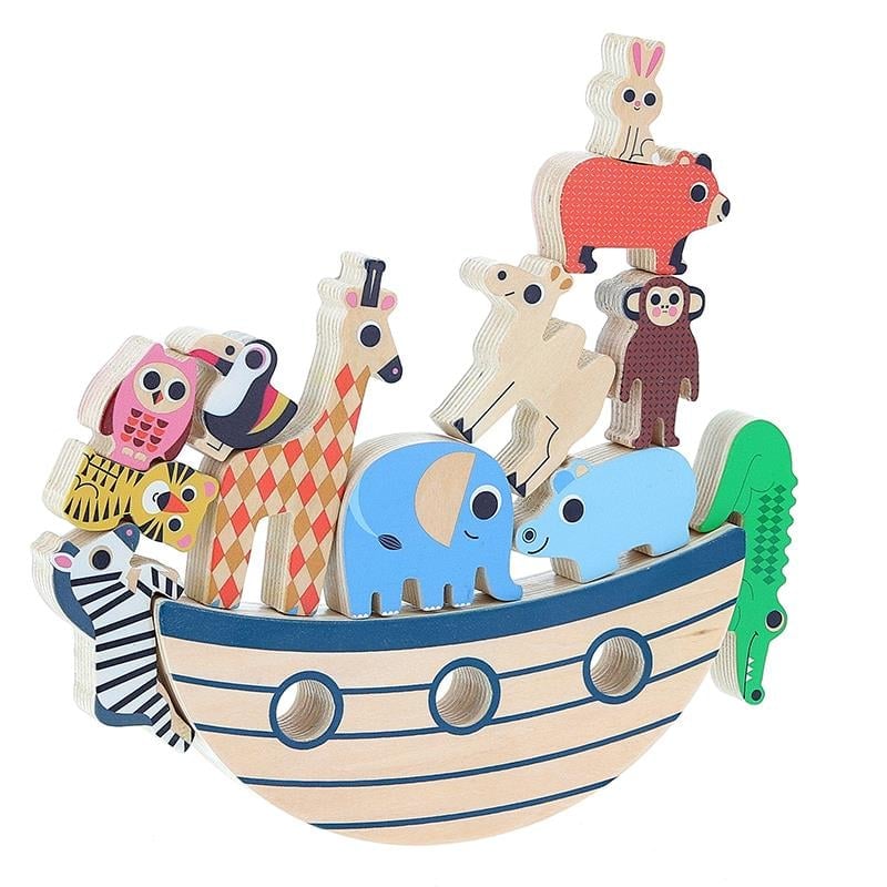 Ahşap Denge Oyunu - Hayvanlar Gemisi
