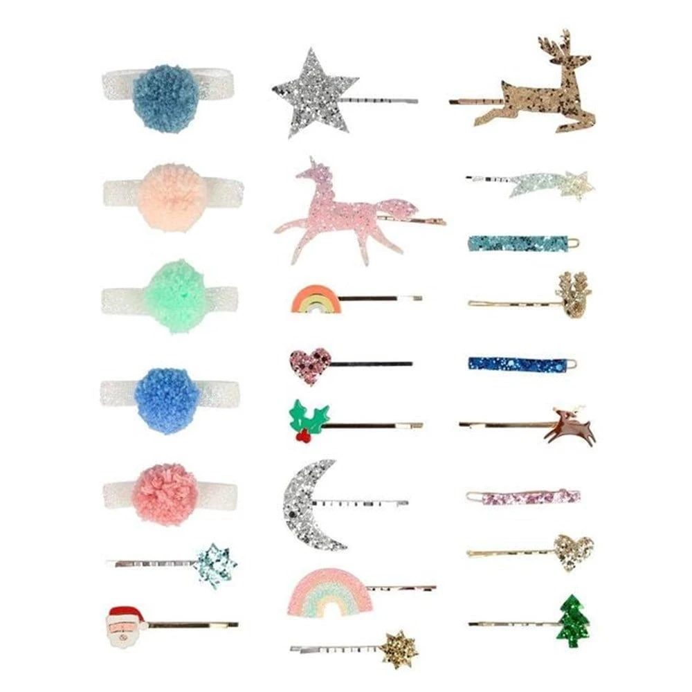  Hair Accessories Advent Calendar Suitcase - Saç Tokalı Advent Calender