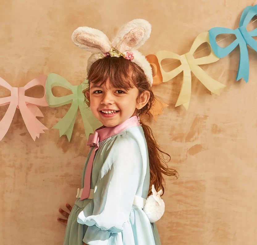 Peluş Tavşan Kulakları ve Kuyruk Seti