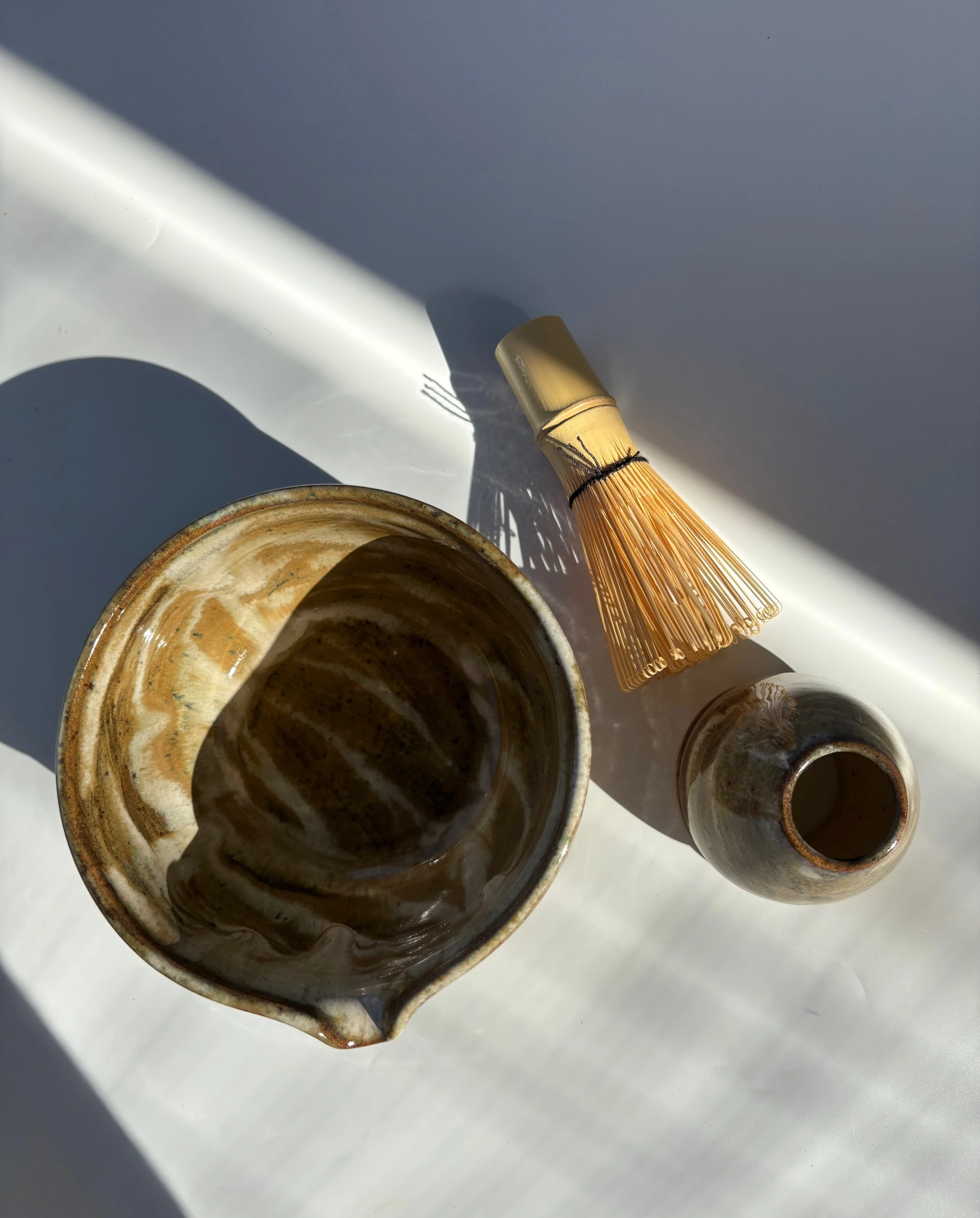 Matcha Kasesi ve Whisk Tutucu 