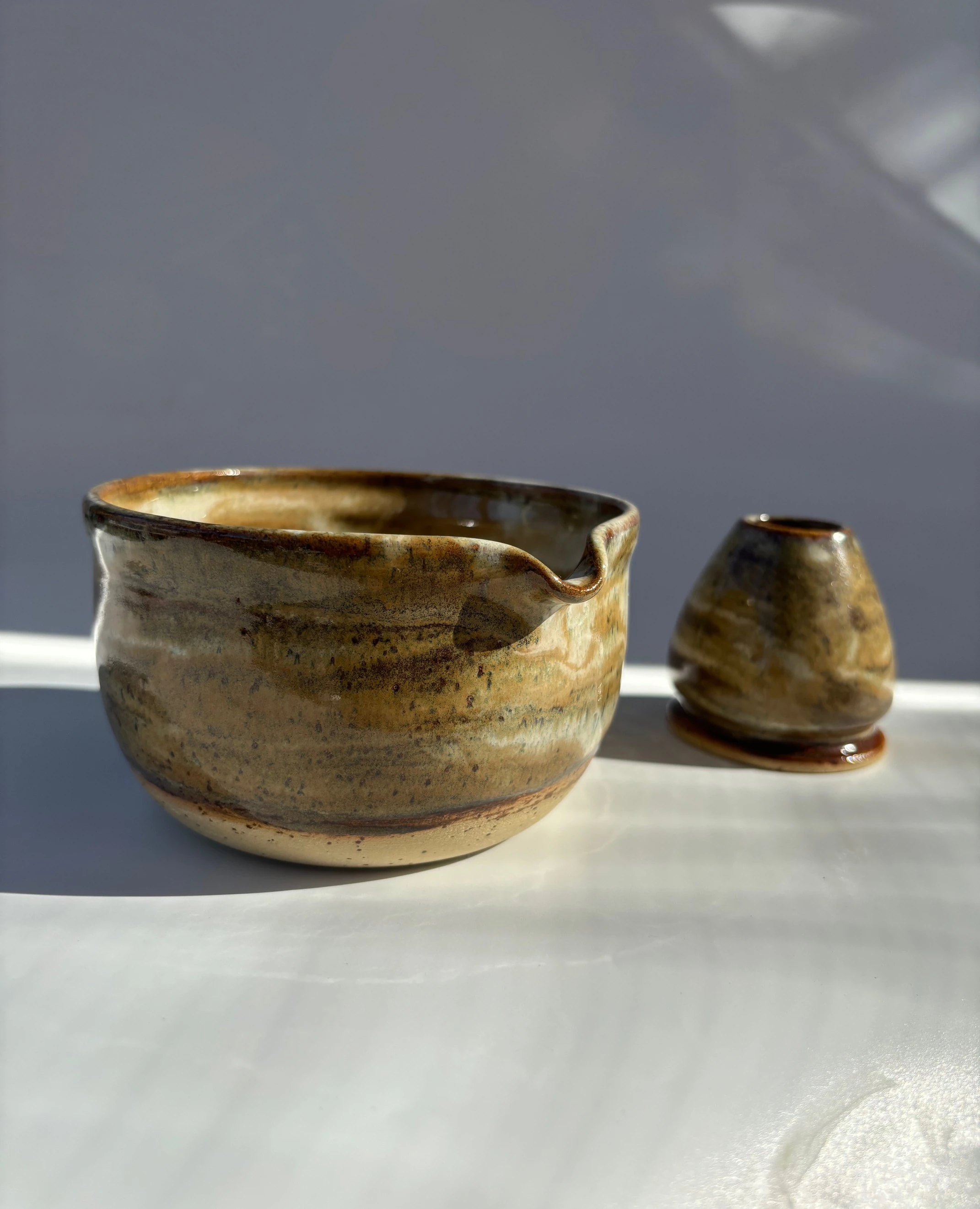 Matcha Kasesi ve Whisk Tutucu 