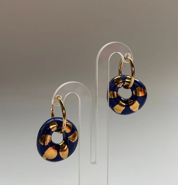 El Yapımı Seramik Küpe