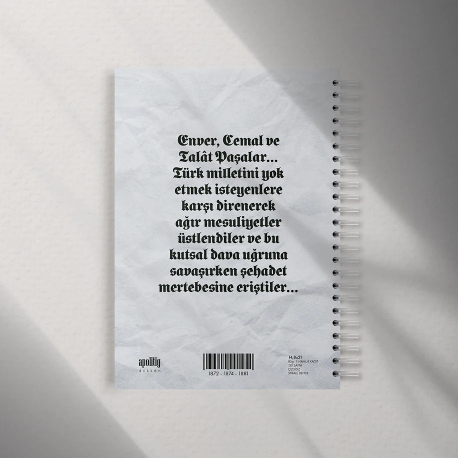 Üç Paşalar Defter (A5)